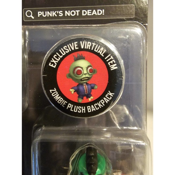 Roblox Avatar Shop Punk's Not Dead! Action Figure w/Zombie Plush Backpack Code - Picture 8 of 11